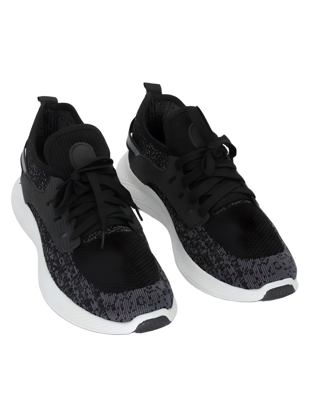 Akademiks Mens Flight-01 Black Grey Knit Athletic Running Sneakers Size 10M